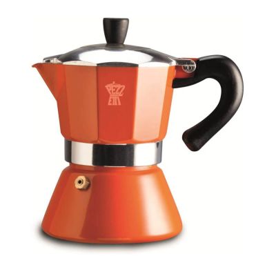 Espressokan Pezzetti inductie - 6 kops - Oranje*