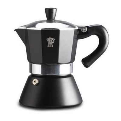 Espressokan Pezzetti inductie - 6 kops - Zwart*