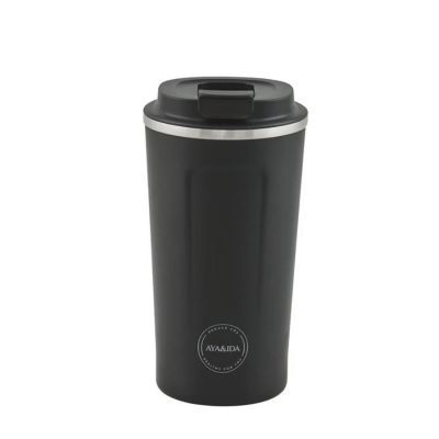 Aya & Ida - CUP2GO beker - Matte Black- 500ml